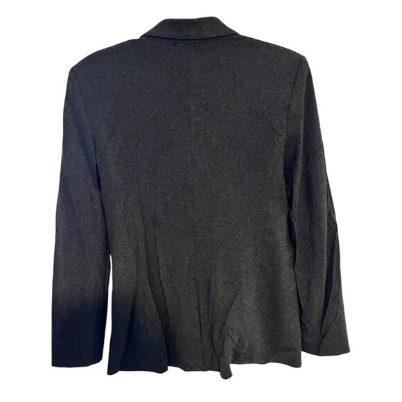 MNG Basics NWT Womens Charcoal Blazer Jacket Patterned Lining - Picture 2 of 9